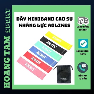 Dây Mini Band Cao Su Kháng Lực Aolikes | Hỗ Trợ Tập Các Bài Tập Cơ Bộ Phần Chân, Mông, Đùi - Hỗ Trợ Các Bài Thể Lực