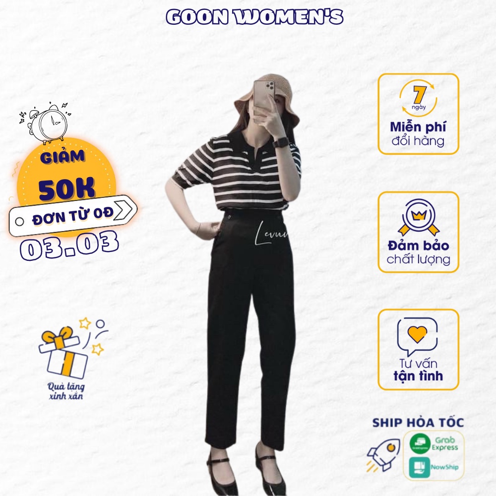 [ Hàng Cao Cấp Loại 1 + Ảnh Thật ] Áo Polo Nữ Mongtoghi Cổ Bẻ Goon Women's - 188