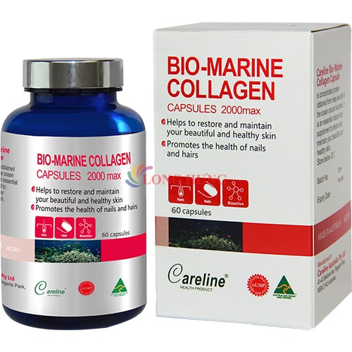 Viên uống Careline Bio - Marine Collagen hỗ trợ làm đẹp da