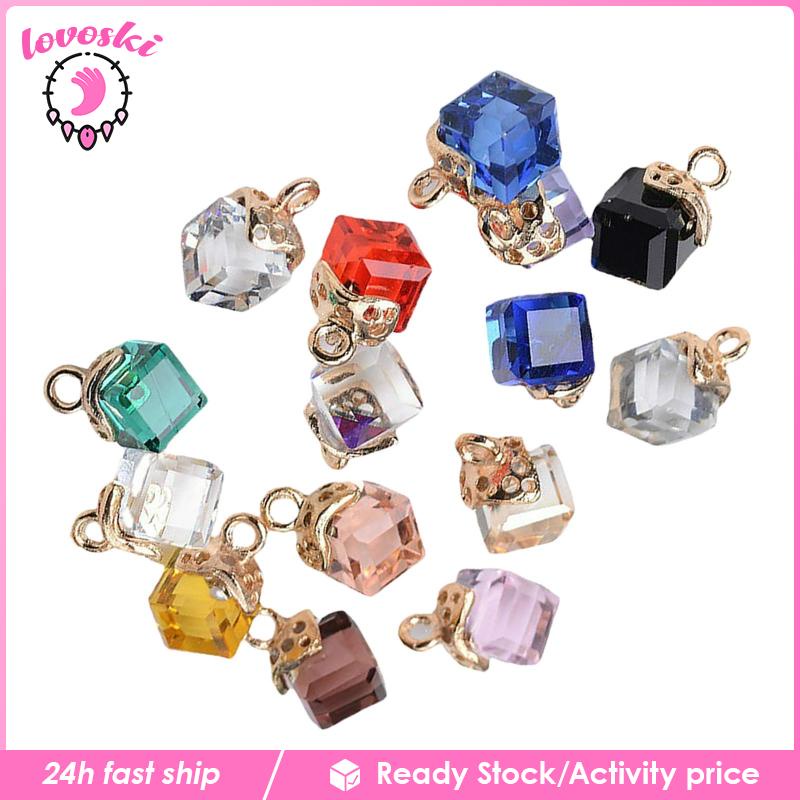 Set 40 Mặt Dây Chuyền Pha Lê Nhiều Màu Sắc