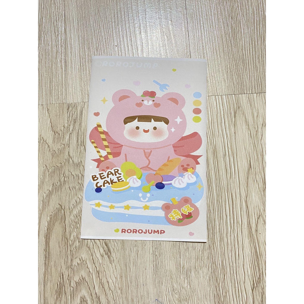 Túi giấy đựng quà/ túi giấy gói hàng mẫu dễ thương size 14x21cm