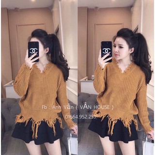 Áo len tua rua gấu hàng Quảng Châu Mã 500