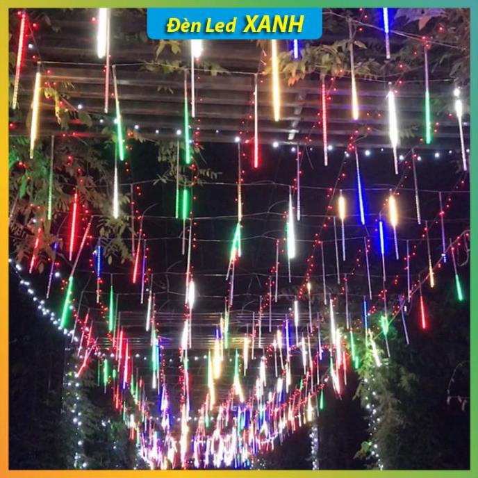 BỘ ĐÈN LED SAO BĂNG ĐỦ MÀU 8 ỐNG 50 CM - HIỆU ỨNG GIỌT NƯỚC