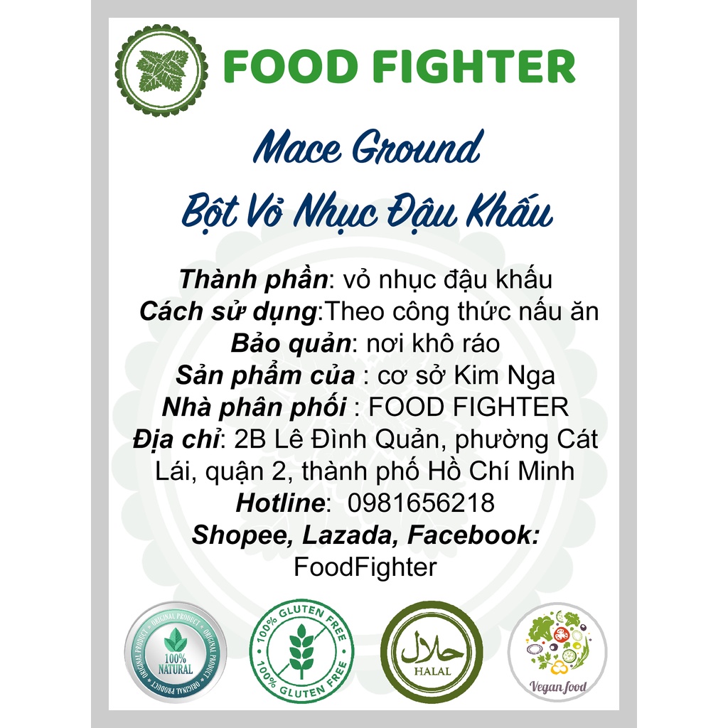 Bột Vỏ Nhục Đậu Khấu-Mace Ground - Hũ 120ml