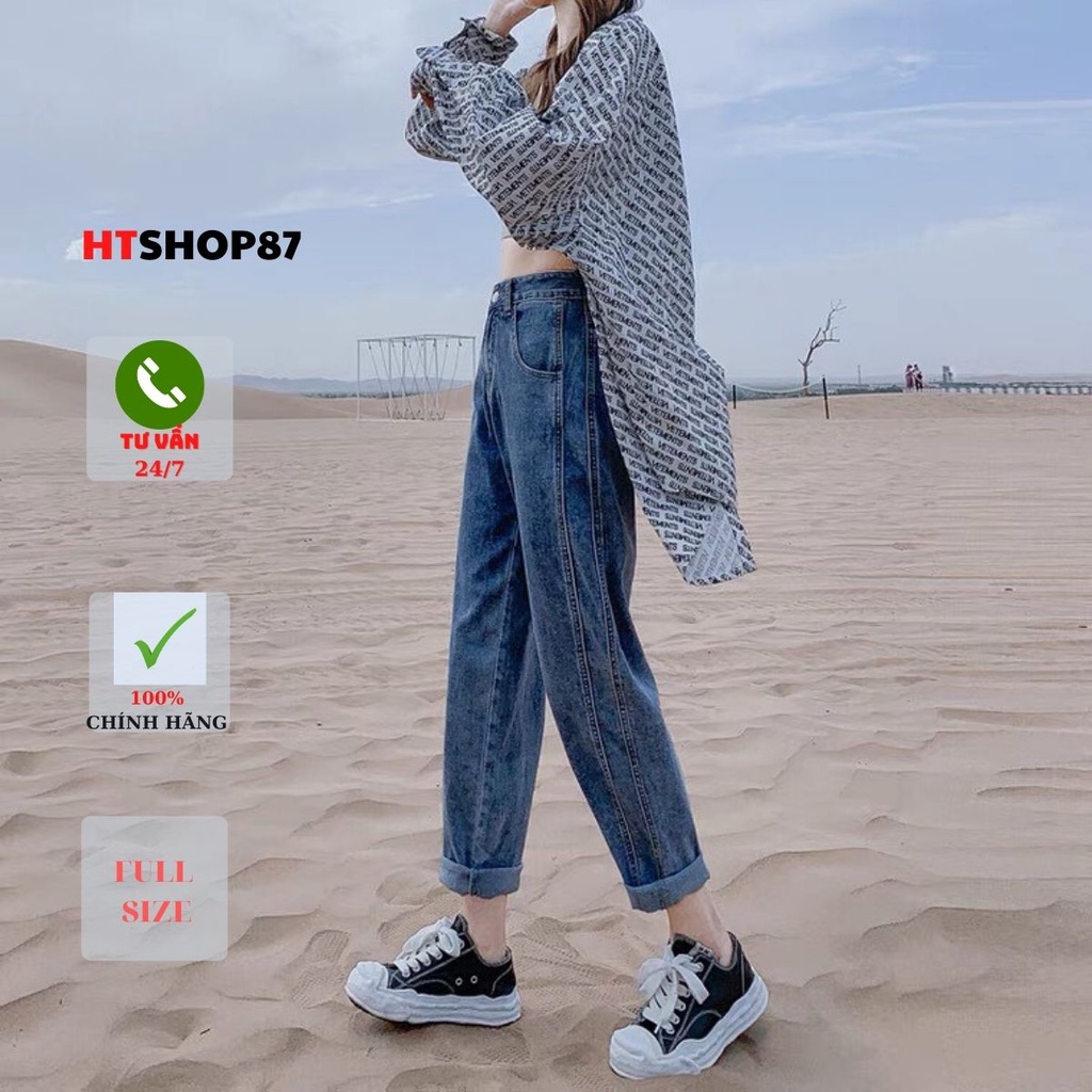 Quần bò jean nữ unisex Hàn Quốc mẫu mới nhất HTJean | BigBuy360 - bigbuy360.vn
