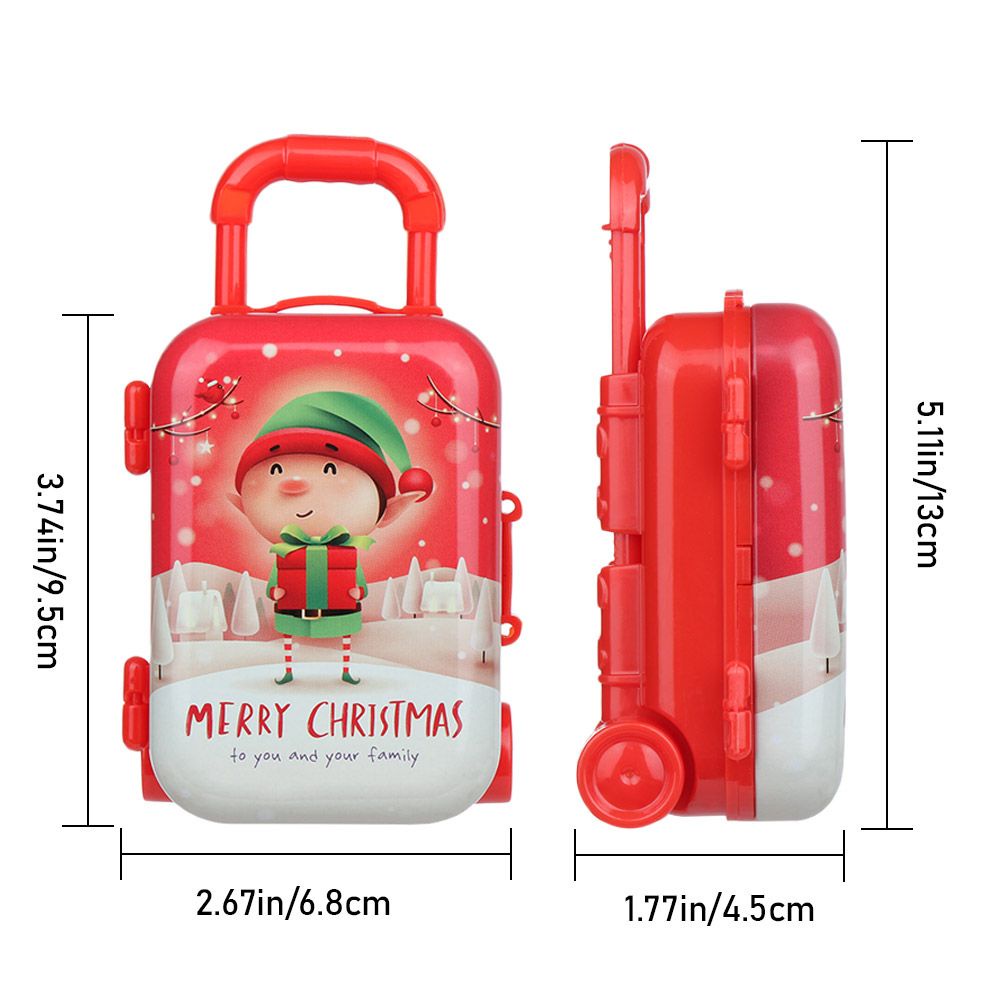 Vali đựng kẹo mini trang trí nhà búp bê họa tiết hoạt hình dễ thương