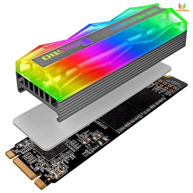 Tản nhiệt SSD M2 2280 Jonsbo V2 ARGB