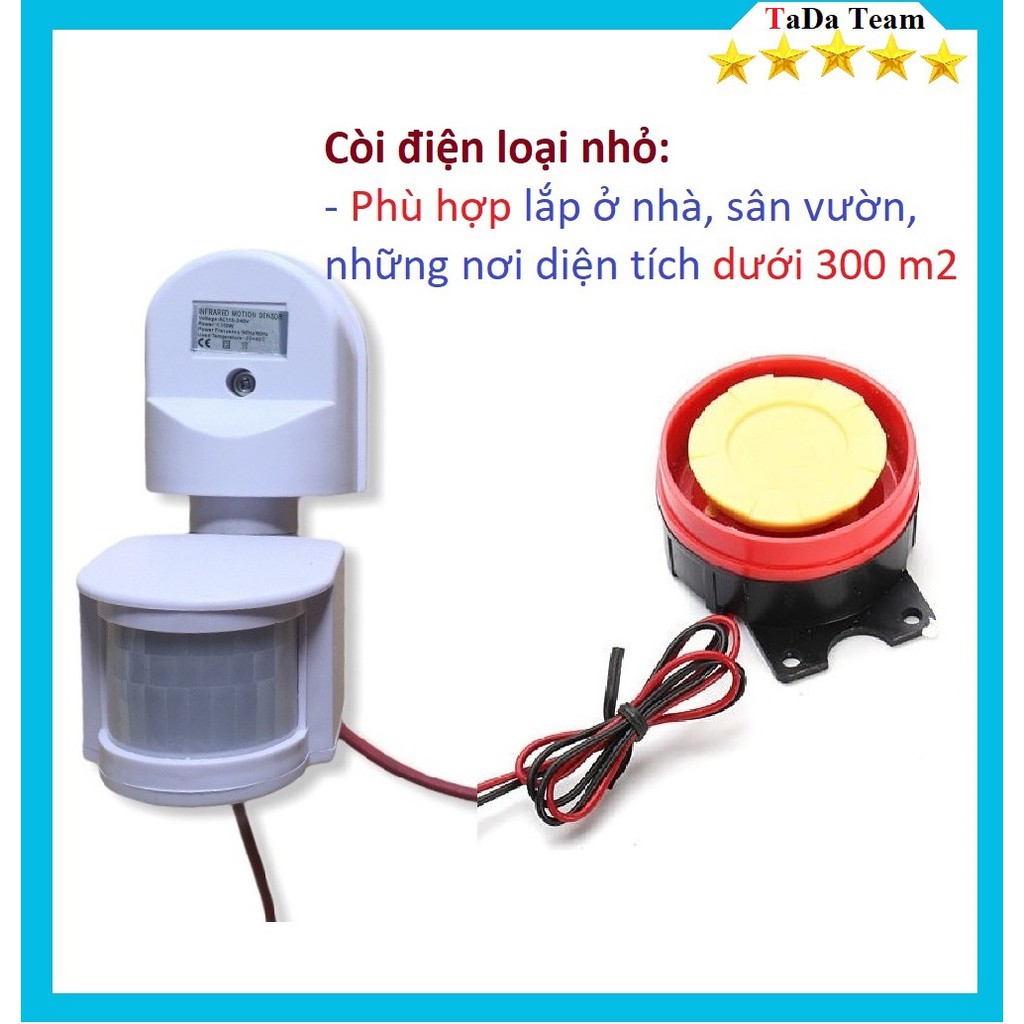 Bộ Thiết bị chống trộm còi cú xe gió, thiết bị báo chống trộm, cảnh báo nhà cửa, thiết bị cảnh báo