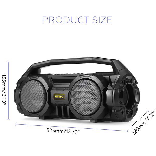 Loa Bluetooth Kiêm Loa Karaoke Loa Nghe Radio Kimiso KM-S1/S2 Âm Thanh Sống Động [Tặng Kèm Micro Có Dây Hát Karaoke]