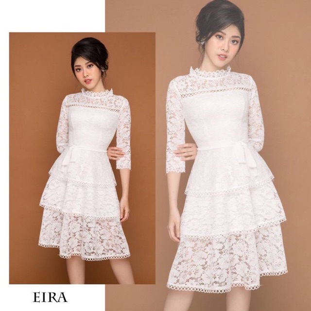 (Nhập mã NTAM189 để được giảm còn 189k + FS) EIRA ĐẦM REN TAY DÀI