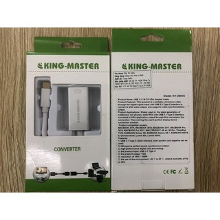 Cáp Chuyển Đổi Type-C Sang VGA Kingmaster KY-V001S