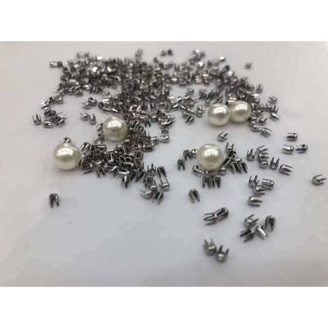 Chốt đinh đóng hạt cườm ( hạt trai) 40 k 100 gram