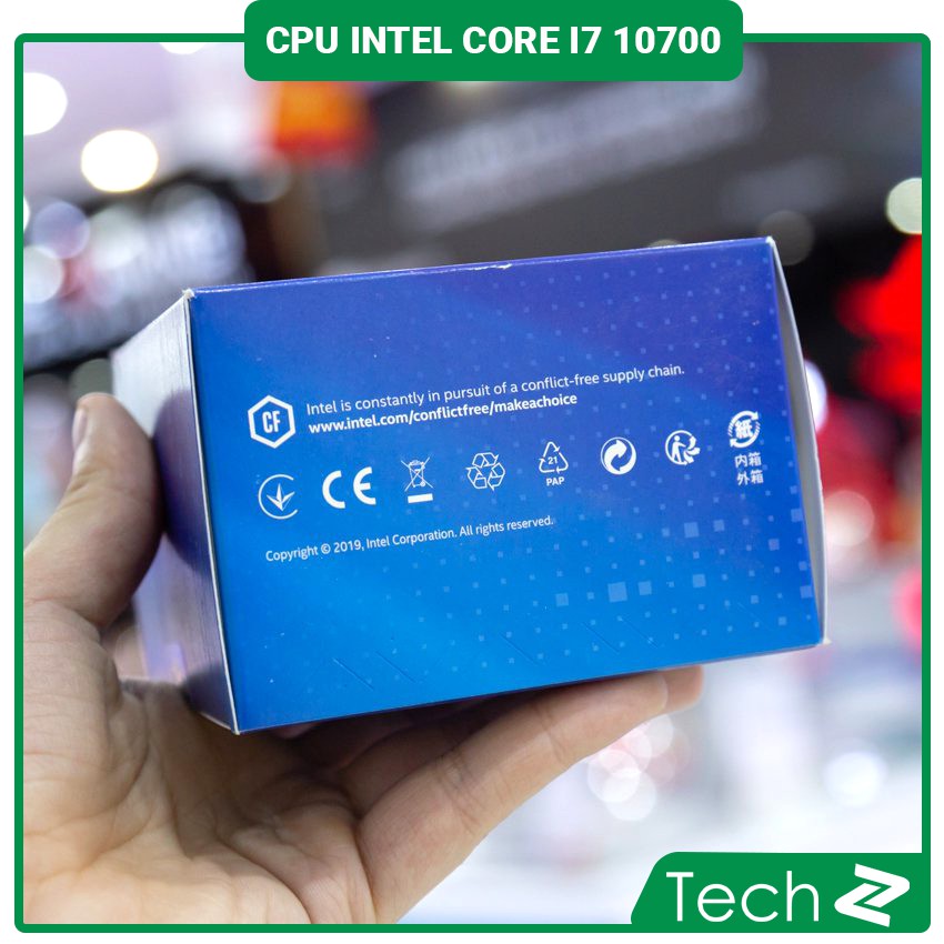 CPU Intel Core i7 10700 (2.9GHz turbo up to 4.8GHz, 8 nhân 16 luồng, 16MB Cache, 65W)