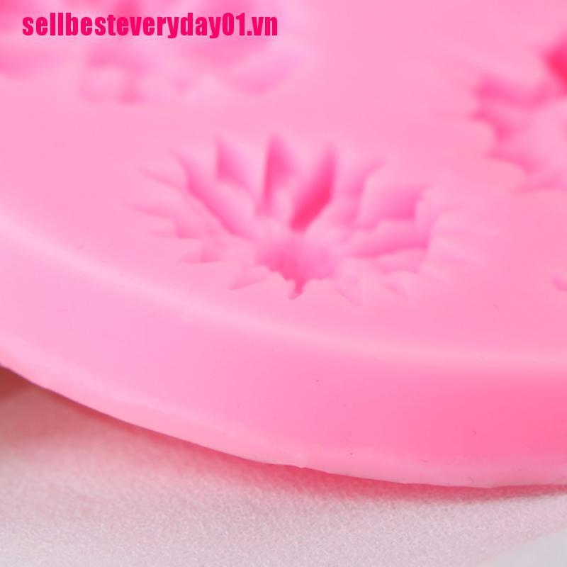 Khuôn Silicon Làm Bánh Kẹo Hình Hoa Hướng Dương 3d