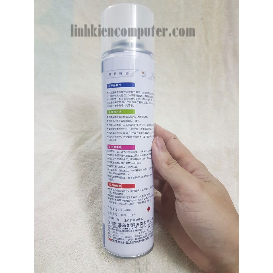 Chai xịt bàn phím chống bị mòn, bóng Rainbow  - tân trang bàn phím laptop từ mòn bóng thành đẹp