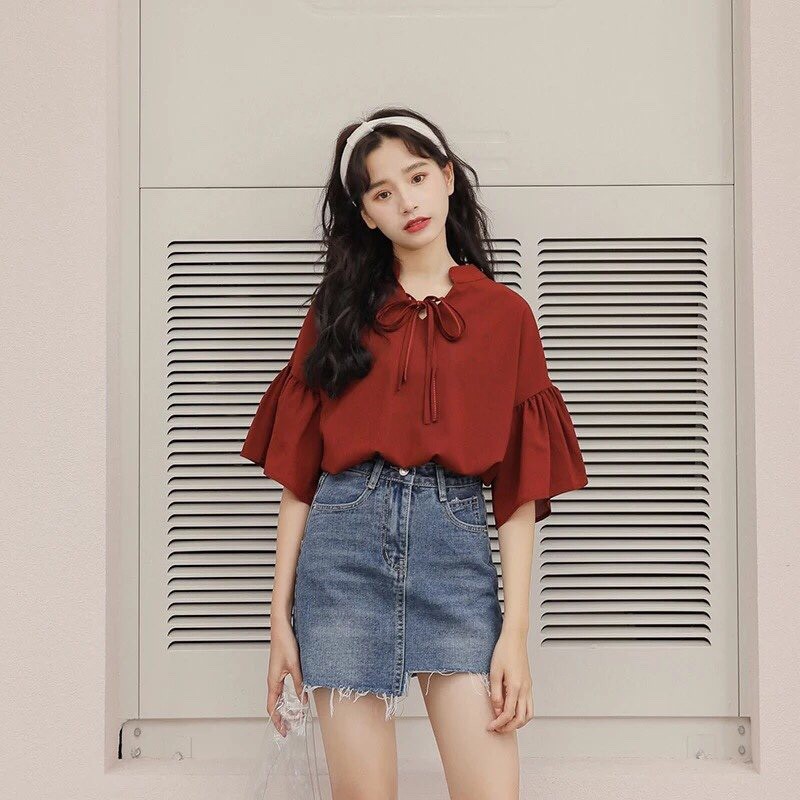 áo kiểu tay loa xinh xắn