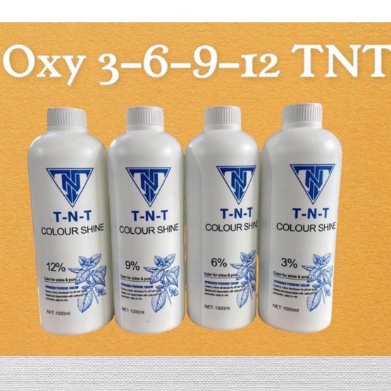 Oxy trợ nhuộm TNT hương bạc hà chống xót da đầu chai 1000ml