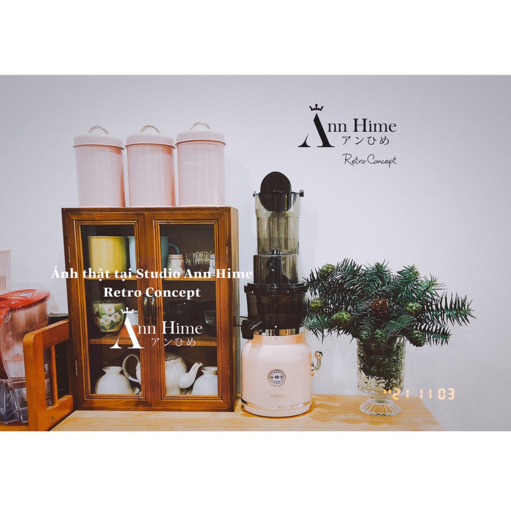 Tủ Kệ Gỗ Mini Nhỏ Để Bàn Đựng Đồ Mỹ Phẩm Ly Cốc &amp; Decor Phong Cách Vintage Retro Ann Hime Sp4