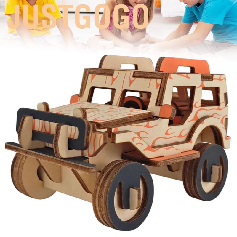 Bộ Lắp Ráp Mô Hình Xe Hơi 3d Bằng Gỗ Cho Bé