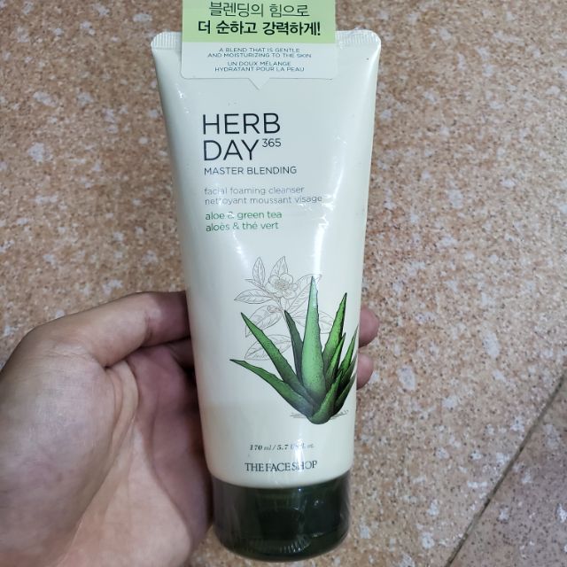 [Chính Hãng] Sữa rửa mặt The Face Shop Herb Day 365 Cleansing Foam TFS 170ml