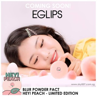 Phấn phủ siêu mịn Eglips Blur Powder Pact – Peach Edition