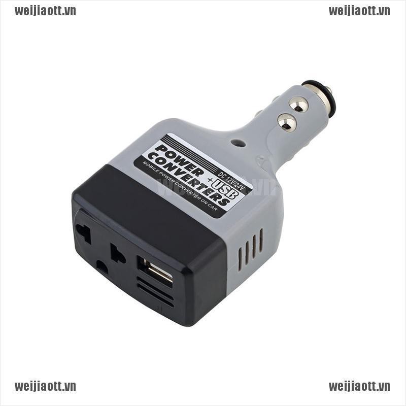 Thiết Bị Chuyển Đổi Nguồn Điện Dc 12v/24v Sang Ac 220v Cho Xe Hơi