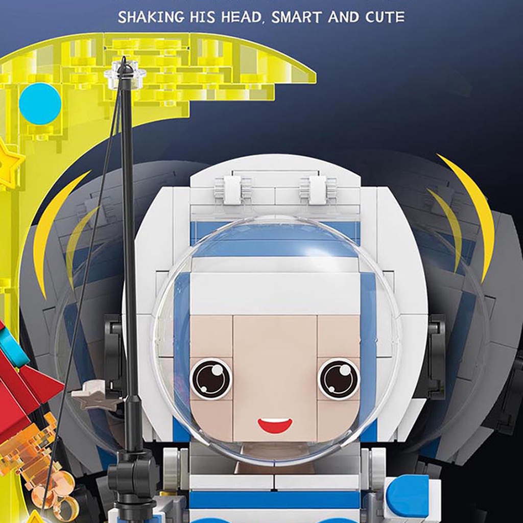 Mô hình lắp ráp phi hành gia bộ xếp hình nhà du hành vũ trụ cho bé trẻ em thông minh Gôn đồ chơi