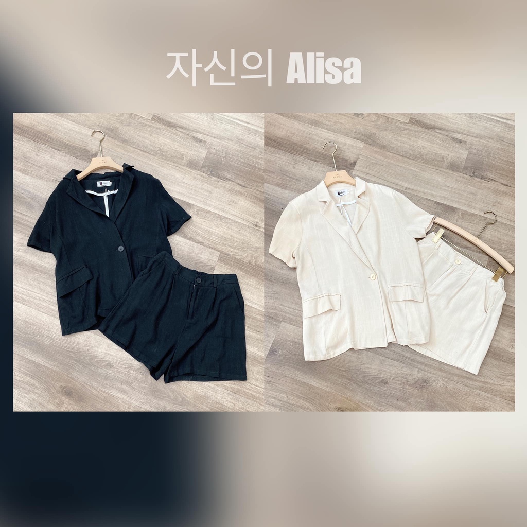 Bộ đũi Hàn 2 màu chất dày dặn - ALISA