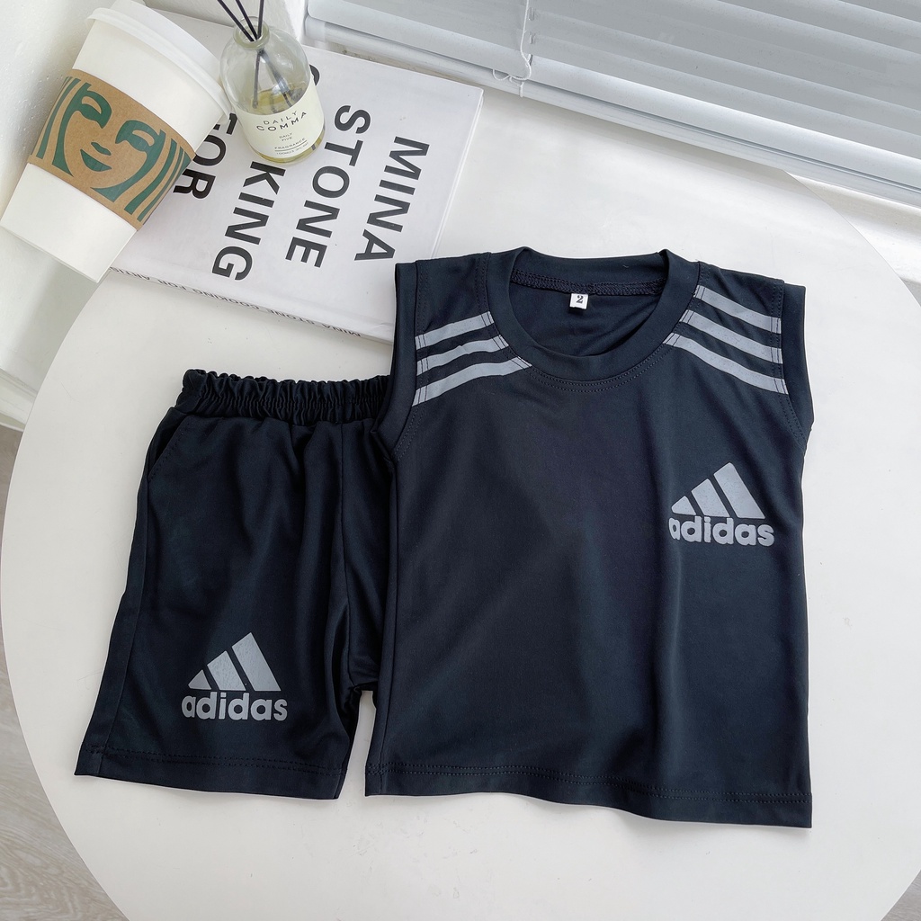 Bộ Ba Lỗ Bé Trai, Bé Gái A di đát SUMO KIDS Vải Thun Lạnh Basic Nhiều Màu, Bộ Quần Áo Cho Bé 3 Lỗ Mặc Hè Thoáng Mát