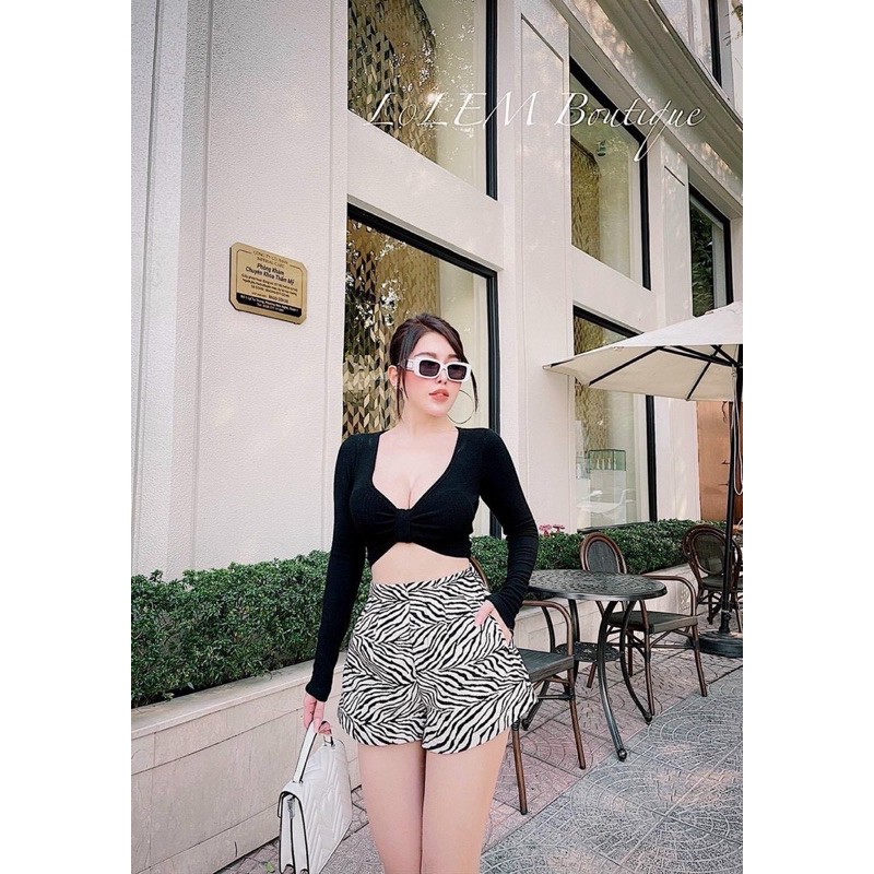 Set quần vằn áo nơ ngực-Dưới 52kg-Carotshop | BigBuy360 - bigbuy360.vn