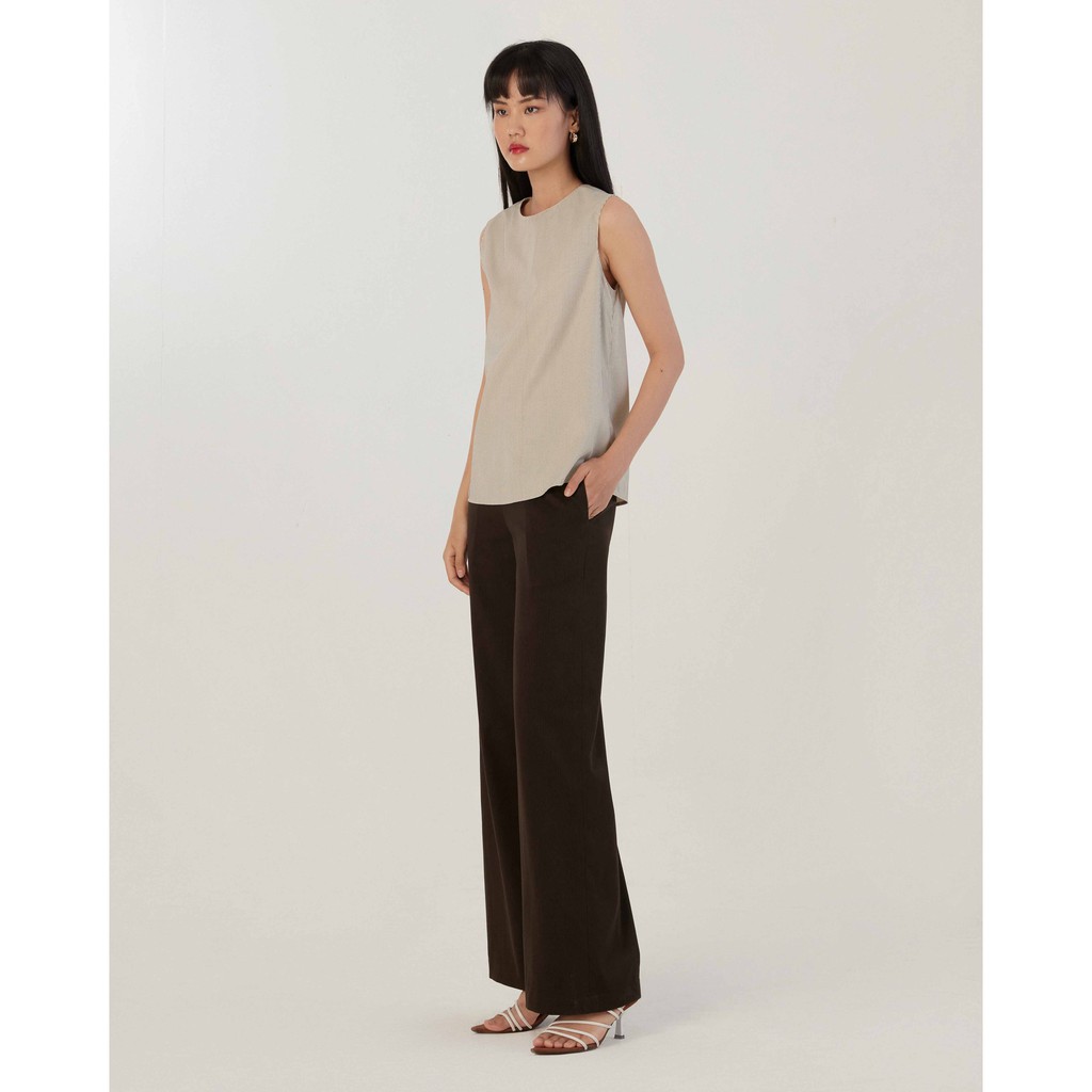 Áo kate cọc tay kẻ sọc Mauve Lines top