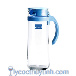 Bình nước thủy tinh quai nhựa Patio  – 1.3 lít