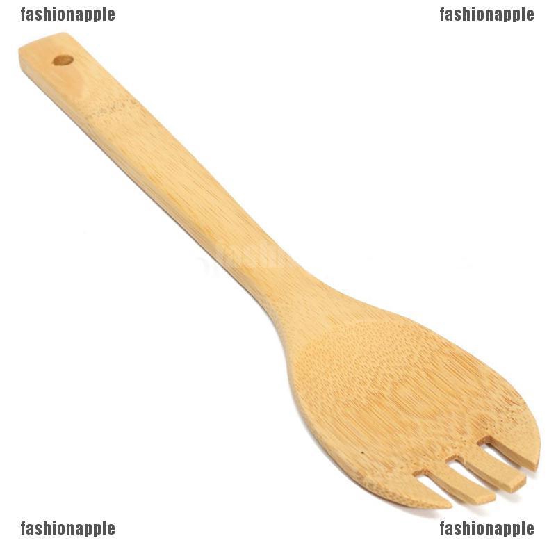 Bộ 6 Dụng Cụ Nấu Ăn Bằng Gỗ Tre Tự Nhiên Chất Lượng Cao