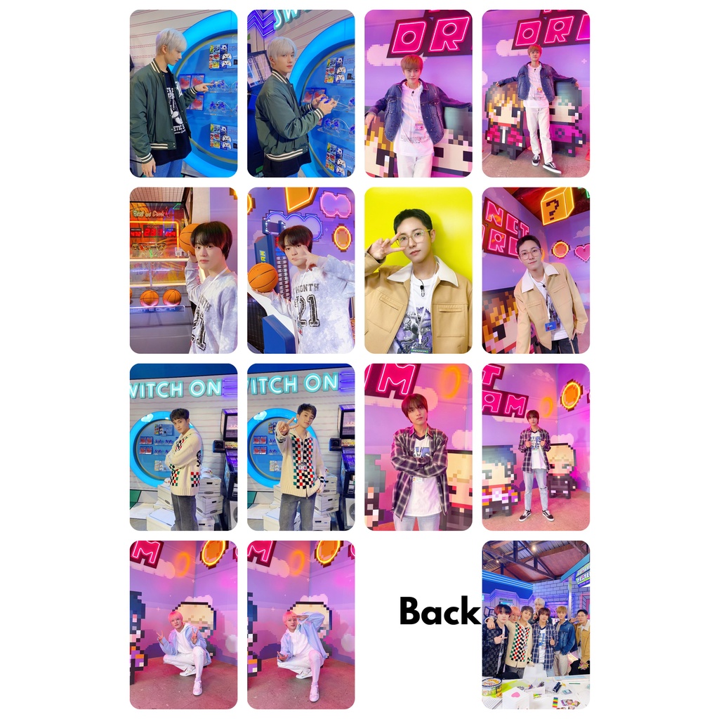 Set 14 card bo góc giấy in 2 mặt ảnh nhóm NCT DREAM - GLITCH LOVE SIMULATION