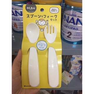 Set thìa dĩa inomata nhật bản cho bé ăn dặm