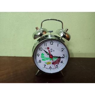 Đồng hồ con gà mổ thóc chất liệu sắt và đồng kt 8cm phong cách xưa