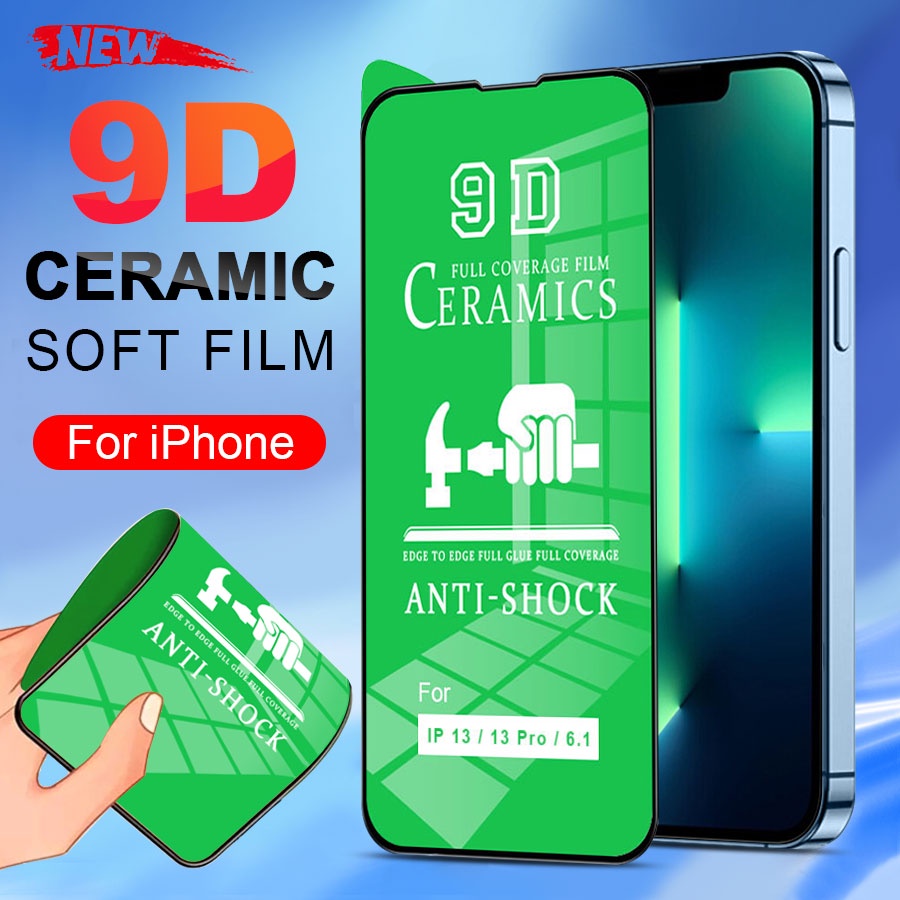 Kính cường lực 9D bảo vệ toàn màn hình cho For iPhone 13 12 11 14 15 Pro Max mini X XS XR 6 6S 7 8 Plus