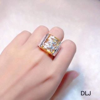 Nhẫn bạc nam rồng ôm ngọc