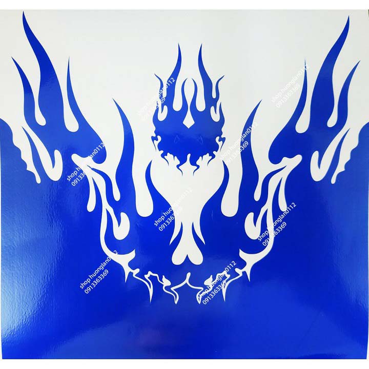 Tem dán dè trước sau xe máy đủ màu giá 1 cái