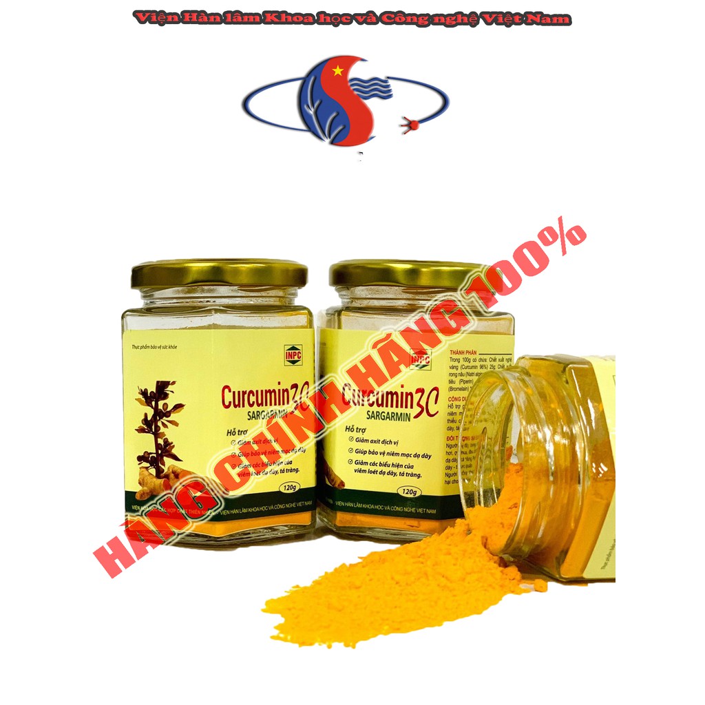 Tinh chất nghệ Curcumin 3C 120g-Viện Hàn lâm Khoa học và Công nghệ Việt Nam