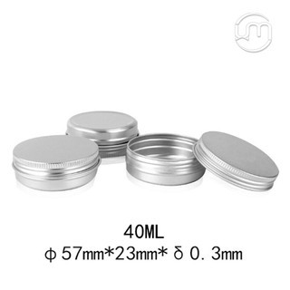 5.7x2.3cm-Hộp nhôm nắp vặn đựng trà, mỹ phẩm, nến, kẹo, bánh... 40g/ml