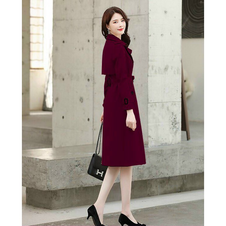 Áo khoác kaki nữ dáng dài phối nút siêu sang - Mua áo khoác nữ đẹp | BigBuy360 - bigbuy360.vn