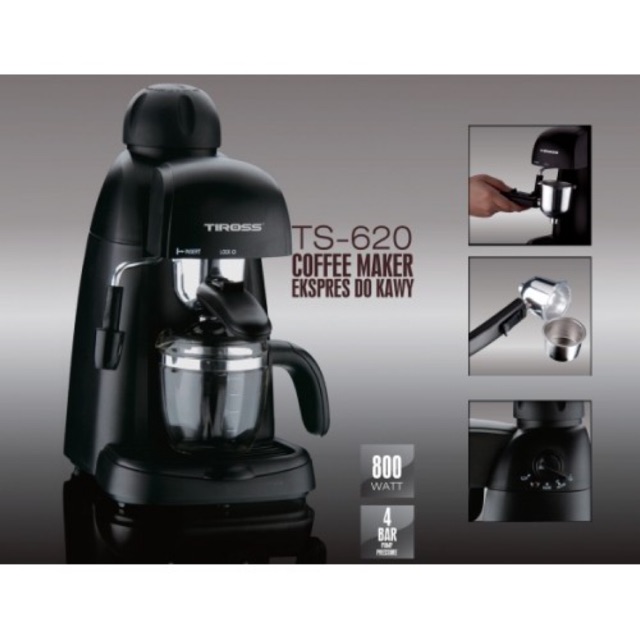 MÁY PHA CÀ PHÊ ESPRESSO TIROSS TS620 CÔNH NGHỆ BA LAN