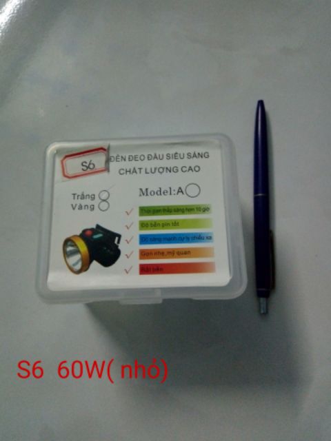 Đèn pin đội đầu NHỎ S6 (60W) siêu sáng