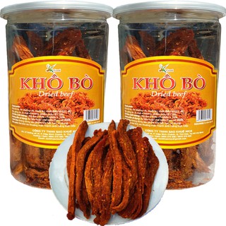 Khô bò dạng cây cao cấp - mỗi hũ 200g hiệu sk food