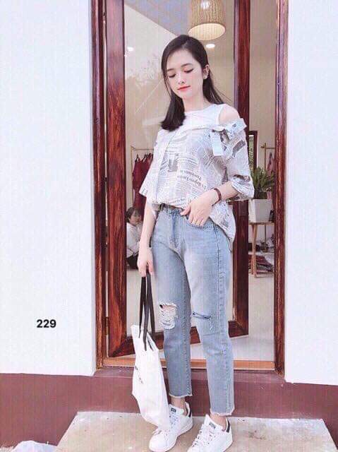 [ Mã FAMAYWA giảm 10K đơn 50K] quần baggy rách tua gấu mã 47 | BigBuy360 - bigbuy360.vn