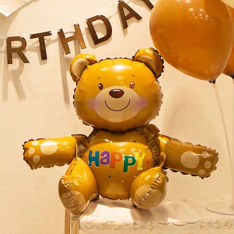 Bóng Gấu nâu 3D size đại trang trí sinh nhật