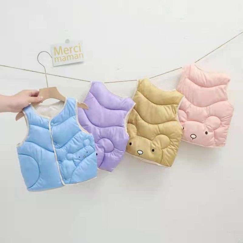 (10-25kg) Áo gile phao cho bé trai và bé gái. Áo gile phao siêu nhẹ cho bé