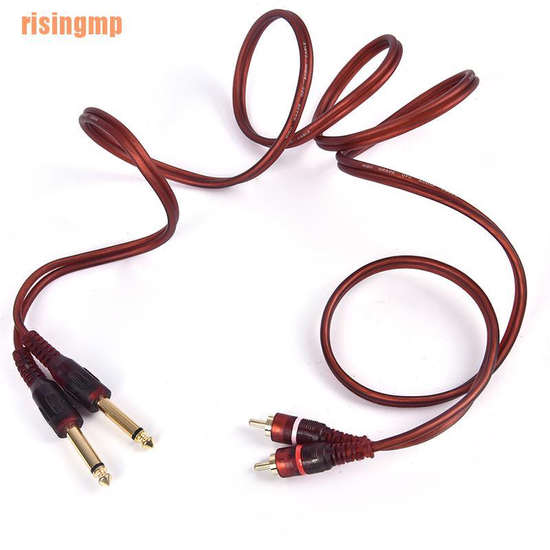 Cáp Âm Thanh Rca 6.35mm Dài 1.5m 1 / 4 inch Chất Lượng Cao