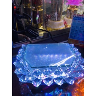 Đài Sen Pha Lê Vuông LED đổi màu 10x12